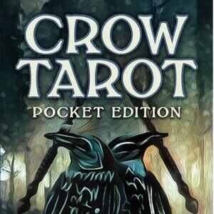 Crow tarot MINI, familiar, pocket size, Rider-Waite, Beginner deck 128 page book